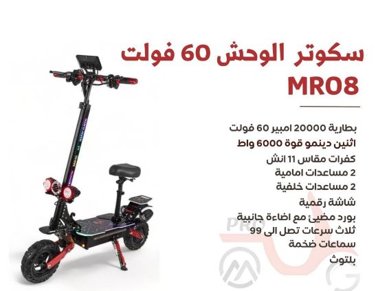 صورة سكوتر الوحش MR08مطور 60 فولت اثنين دينمو